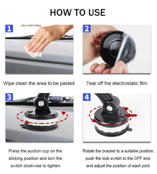 PowerGrip™ Multifunctional Car Phone Holder