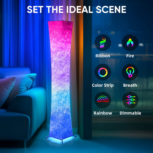 Colorful Glow Floor Lamp