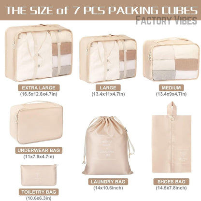 Packify™ 7 Set Packing Cubes Luggage Organizers