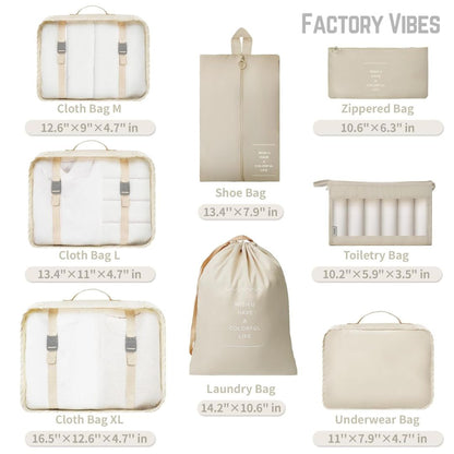 Packify™ 7 Set Packing Cubes Luggage Organizers