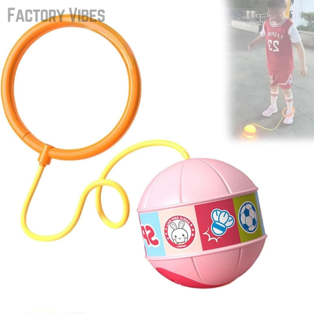 Glowing Bouncing Ball with Jump Rope for Kids