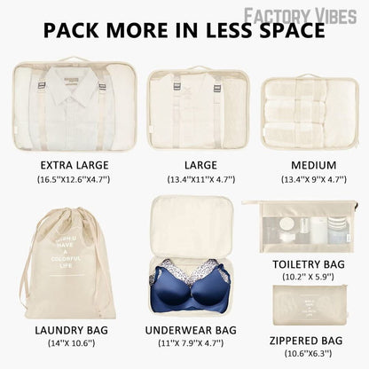 Packify™ 7 Set Packing Cubes Luggage Organizers