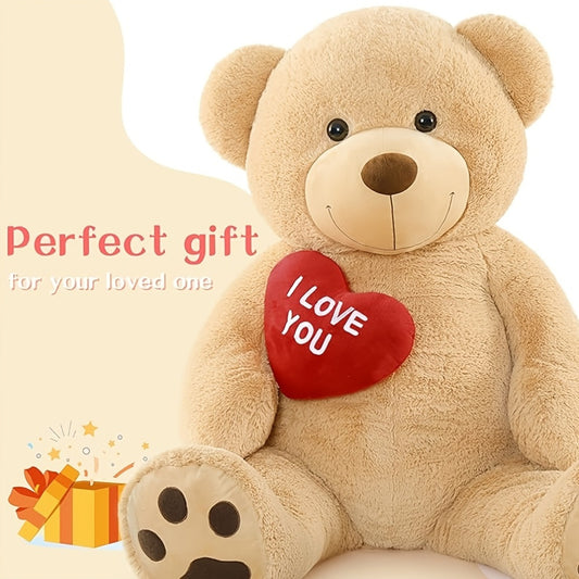 MaoGoLan 5ft Giant Teddy Bear Stuffed Animals - "I Love You"Red Heart Human Size Teddy Bear For Girlfriend, Boyfriend, Wife, Lover-Birthday, Anniversary, Valentines