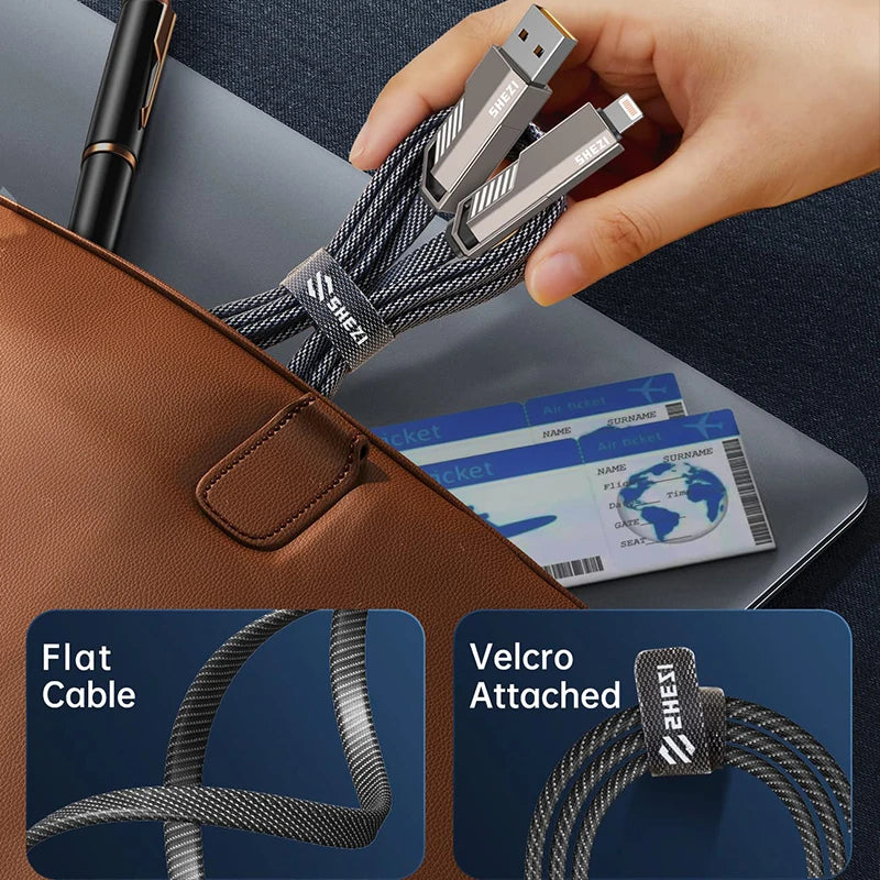 4 in 1 All in One Charging Cable (1.5 Meter)