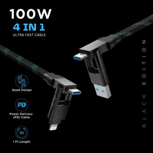 4 in 1 All in One Charging Cable (1.5 Meter)