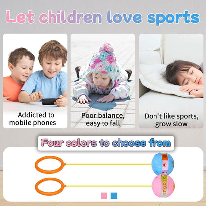 Glowing Bouncing Ball with Jump Rope for Kids
