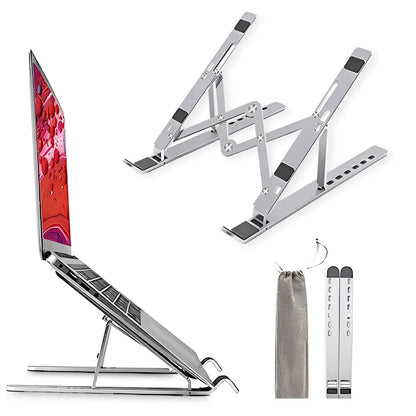 Universal Fit Ultra Fold Slim Aluminum Laptop Stand
