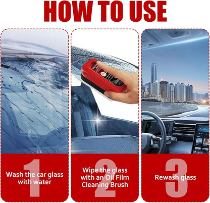 Windshield Oil Film Cleaning Brush – Clear View Every Drive!