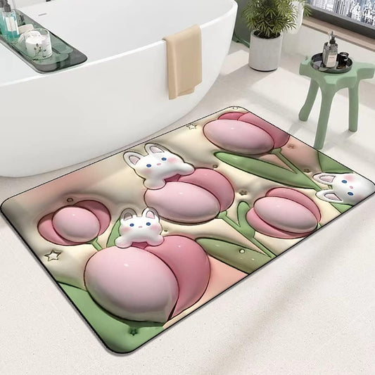 3D Water Absorbing Non-Slip Mat (Mixed Color)