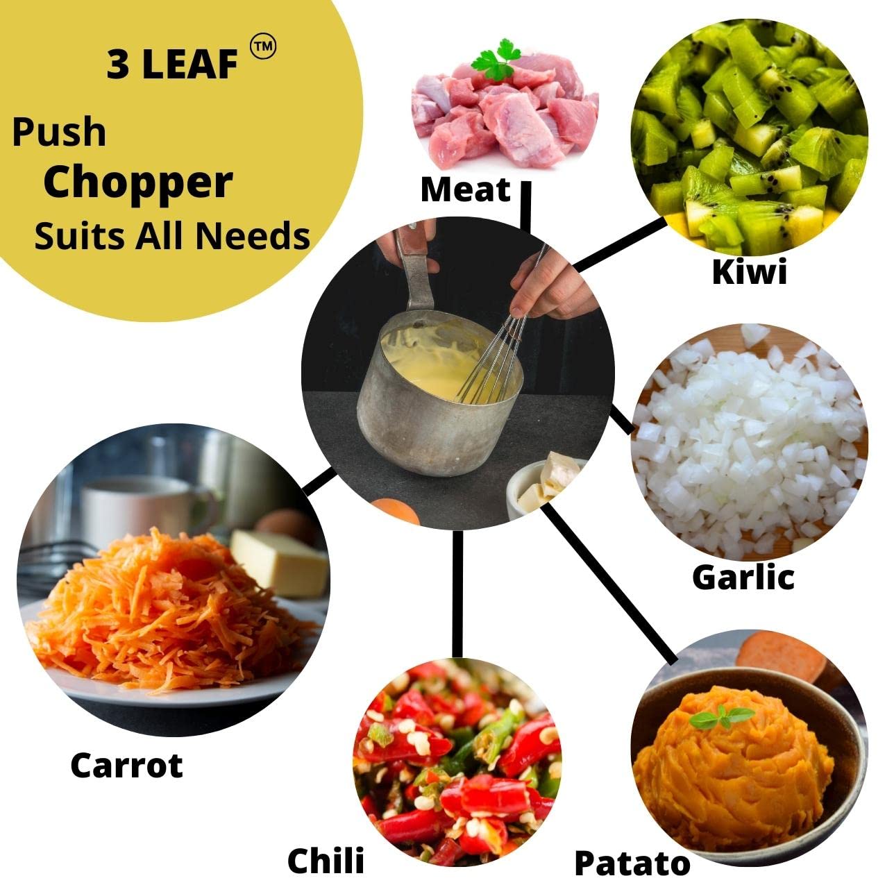 Push Vegetable Chopper