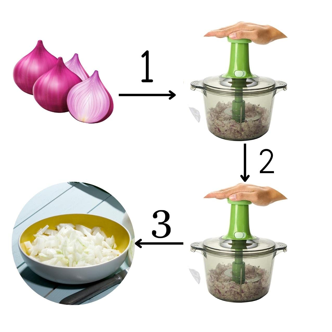 Push Vegetable Chopper