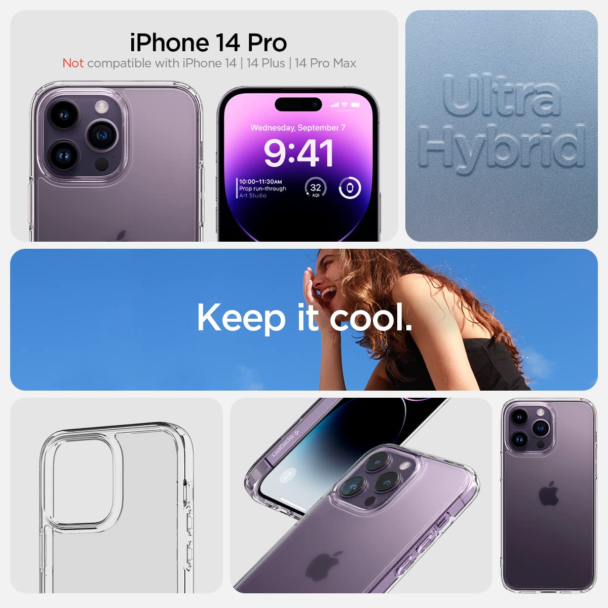 Spigen Transparent Case Compatible for iPhone