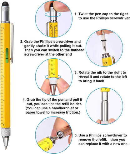 6 in 1 Stylus Multitool pen