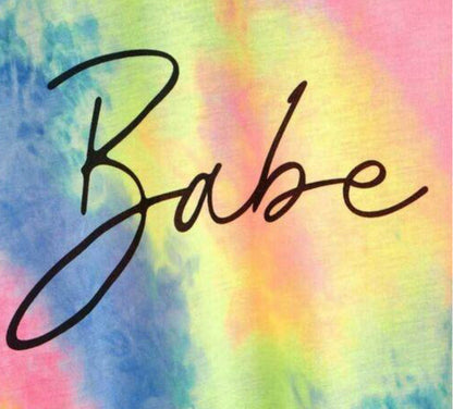 TIE & DYE BABE T-SHIRT