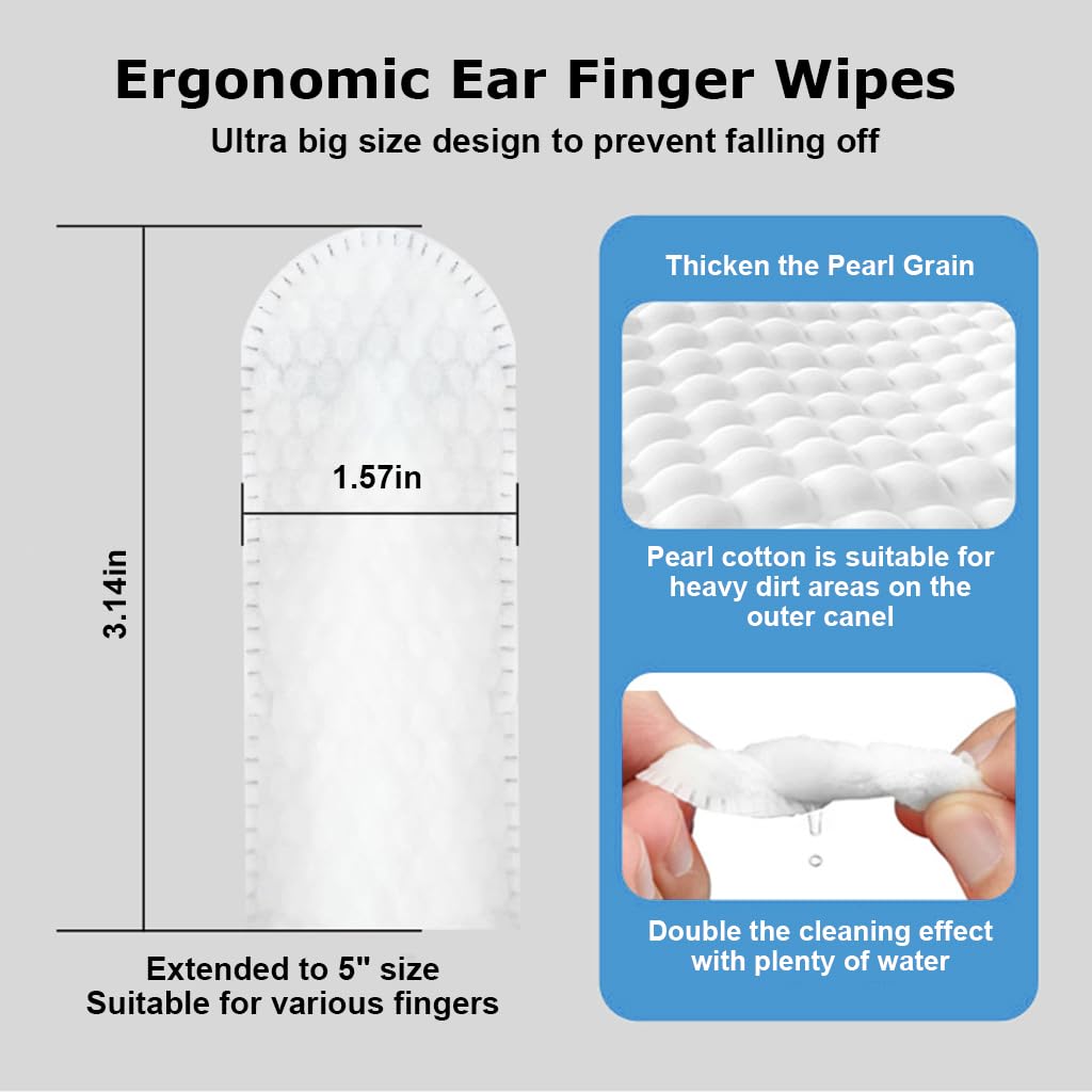 Pet Ear Cleaning Finger Wet Wipes (50 wipes)