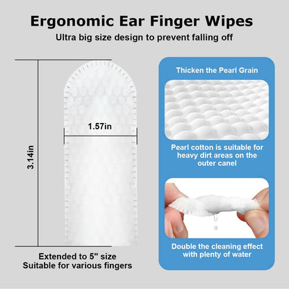 Pet Ear Cleaning Finger Wet Wipes (50 wipes)