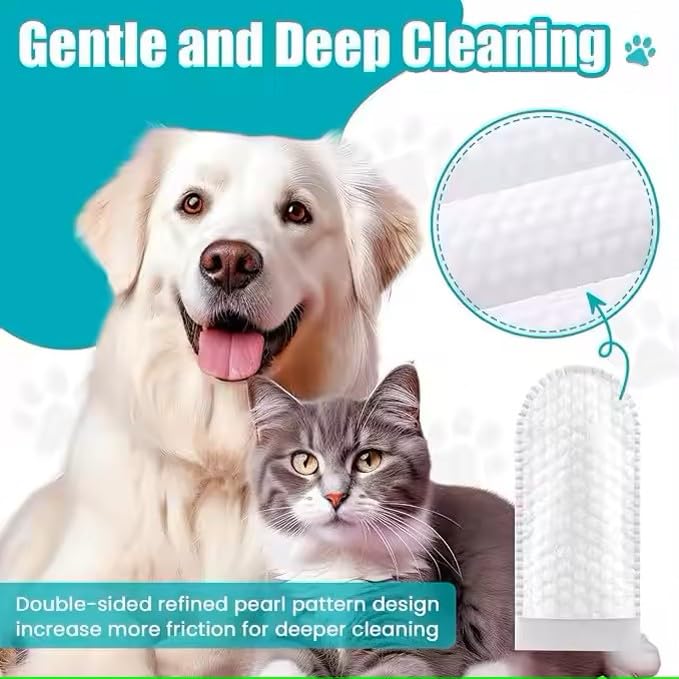 Pet Ear Cleaning Finger Wet Wipes (50 wipes)