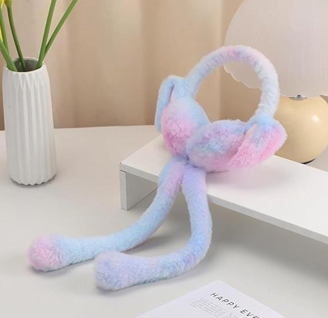 🐰 Bunny Ear Muffs For Kids — Moving-Ears Bunny Muff