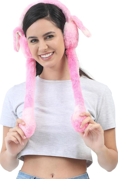 🐰 Bunny Ear Muffs For Kids — Moving-Ears Bunny Muff
